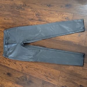 White House Black Market sz 2 coated high rise skinny jeans gray